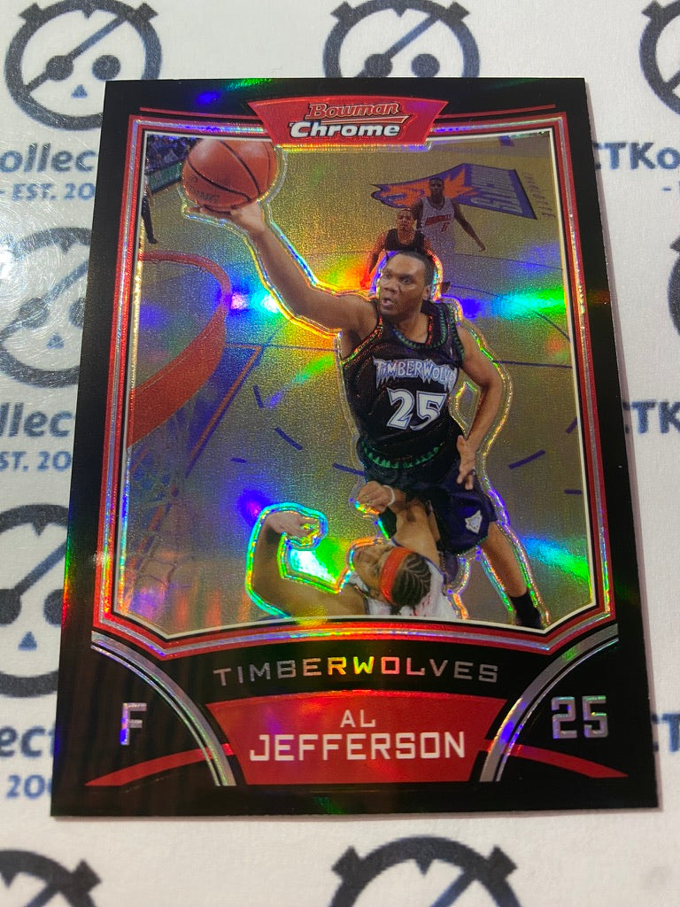 2008-09 Bowman Chrome NBA Al Jefferson REFRACTOR #059/499 Timberwolves