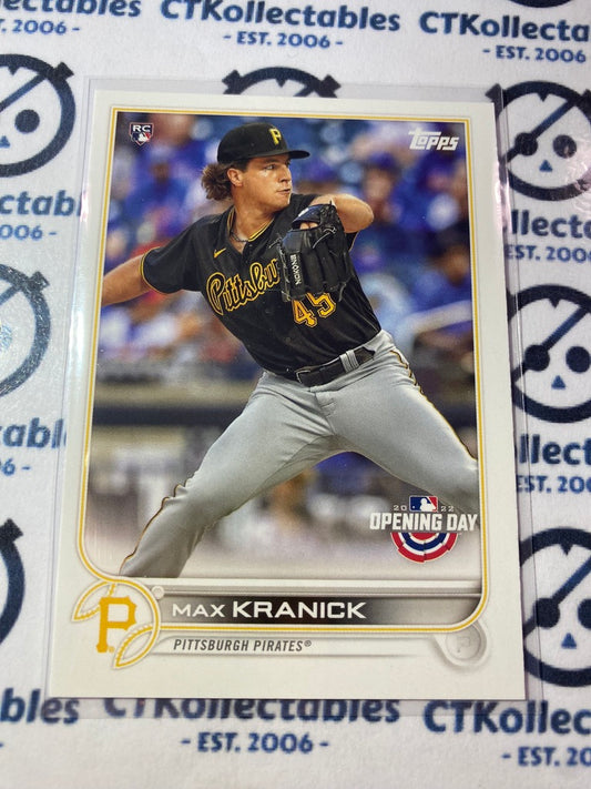 2022 Topps Opening Day Baseball Max Kranick Rookie card RC #153 Pirates