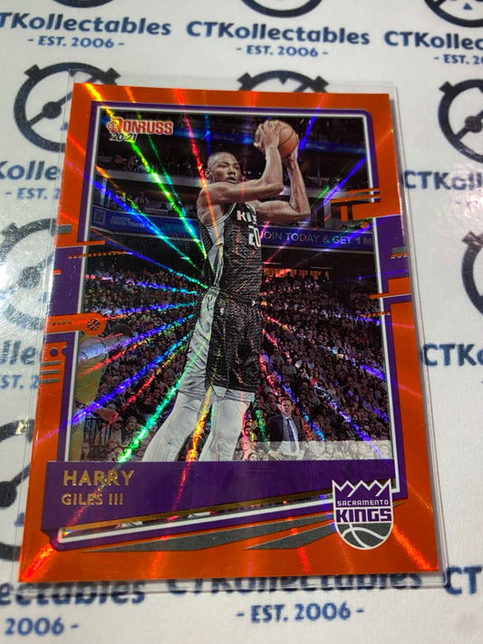 2020-21 NBA Donruss Orange Laser Harry Giles III #125 Kings