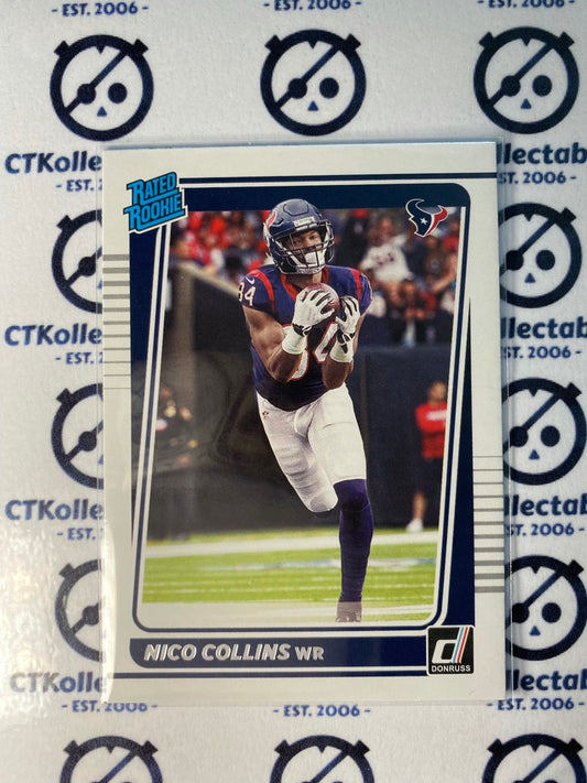 2021 NFL Donruss Rated Rookie Nico Collins RC #280 Texans WR