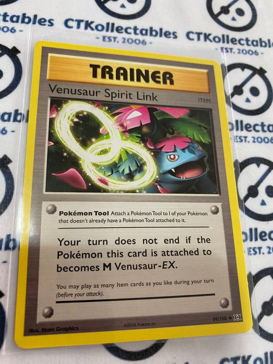 Venusaur Spirit Link #89/108 Base Pokémon Card XY EVOLUTIONS
