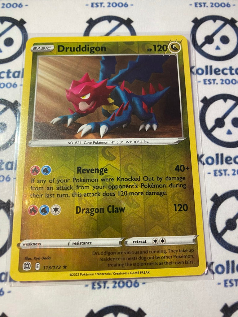 Druddigon #113/172 Reverse Holo Pokémon Card Brilliant Stars