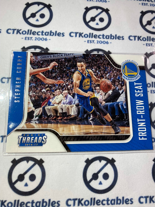 2016-17 Panini NBA Threads Stephen Curry Front-Row-Seat #6 Warriors