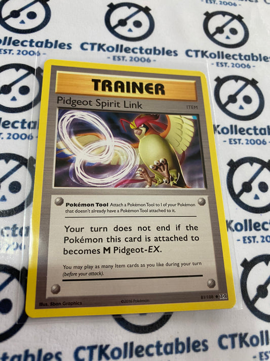 Pidgeot Spirit Link #81/108 Base Pokémon Card XY EVOLUTIONS