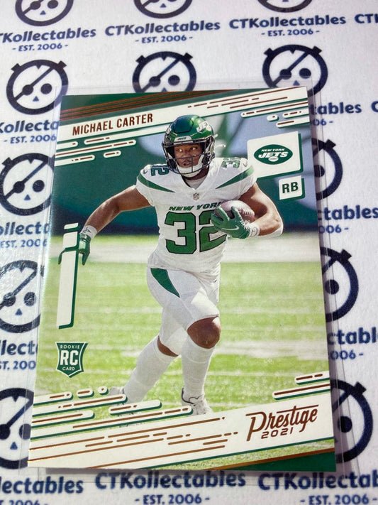2021 NFL Chronicles Prestige Michael Carter Rookie Card RC #218 Jets