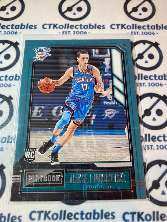 2020-21 NBA Panini Chronicles Playbook Aleksej Pokusevski RC #182 OKC