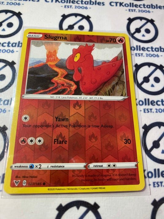 Slugma #027/185 Reverse Holo Pokémon Card Vivid Voltage