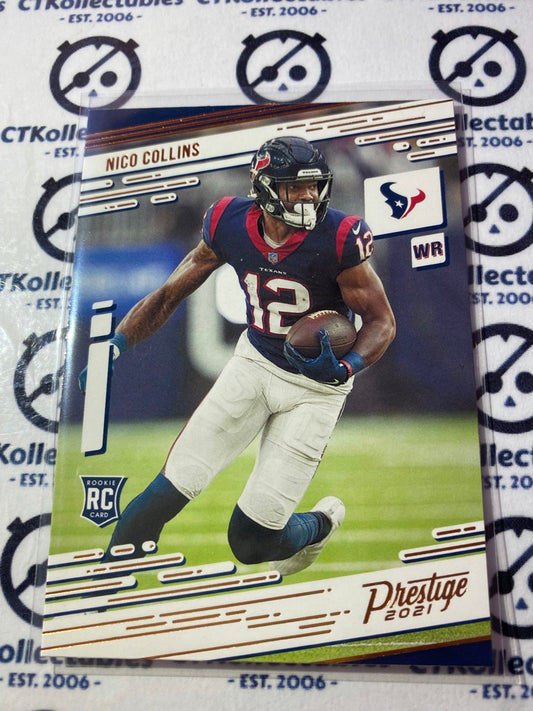 2021 NFL Chronicles Prestige Nico Collins Rookie Card RC #237 Texans