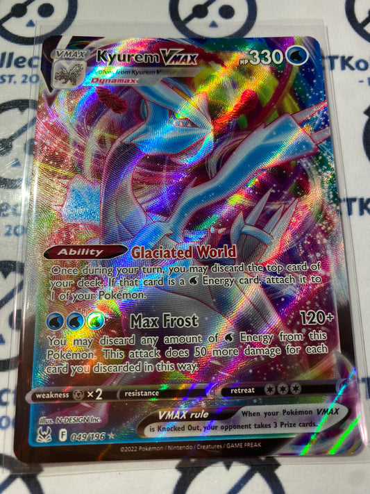 Kyurem Vmax Ultra Rare #049/196 2022 Sword & Shield Lost Origin Pokemon Card