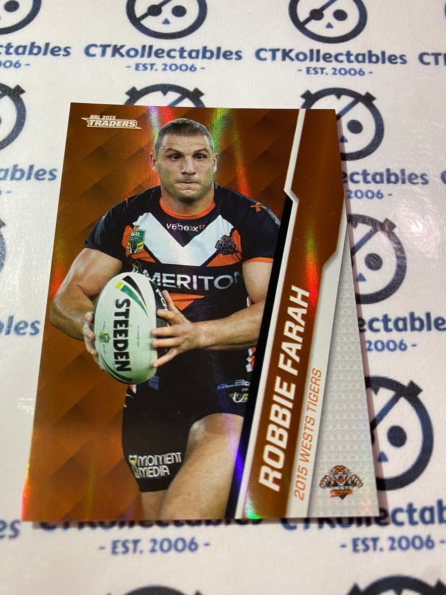 2015 NRL Traders Silver Parallel #P137 Robbie Farah Tigers