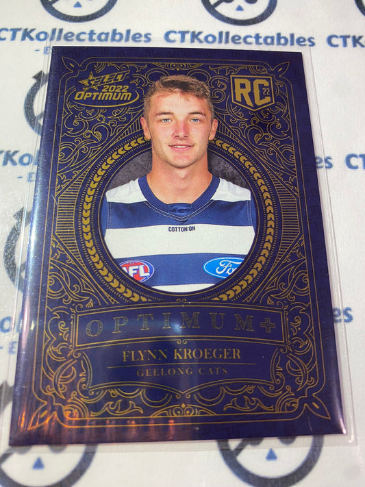 2022 AFL Optimum Flynn Kroeger Optimum Plus RC #249/450 Cats OP211