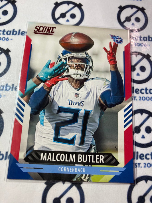 2021 NFL Panini Score Red Parallel Malcolm Butler Base #187 Titans