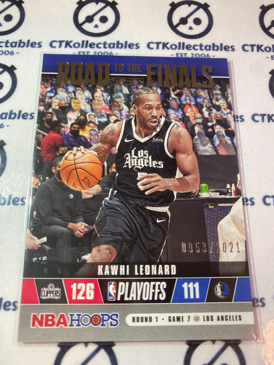 2021 Panini NBA HOOPS Road To the Finals Kawhi Leonard #0953/2021