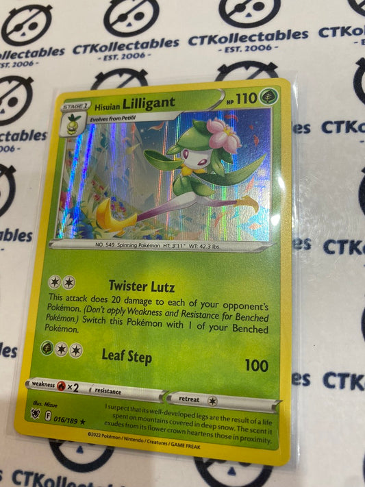 Hisuian Lilligant Holo Rare #016/189 2022 Sword & Shield Astral Radiance Pokemon Card