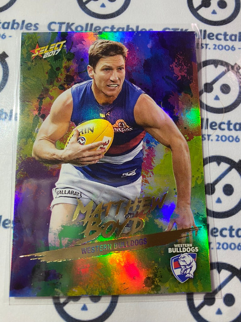 2017 AFL Select Footy Stars Holofoil - #HF155 Matthew Boyd Bulldogs