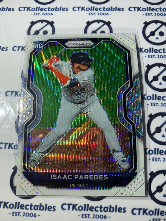 2021 Panini Prizm Baseball Isaac Paredes Rc White Wave Prizm #43 Detroit