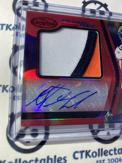 2020 NFL Panini Certified Freshman Fabrics K.J. HAMLER RPA #095/249 Broncos