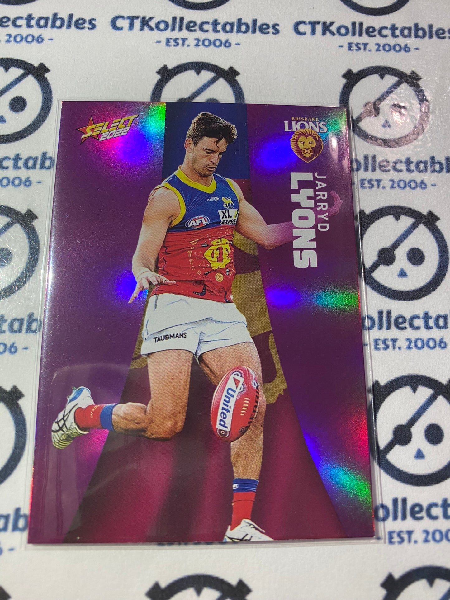 2022 AFL Footy Stars Purple Parallel -  Jarryd Lyons PP15