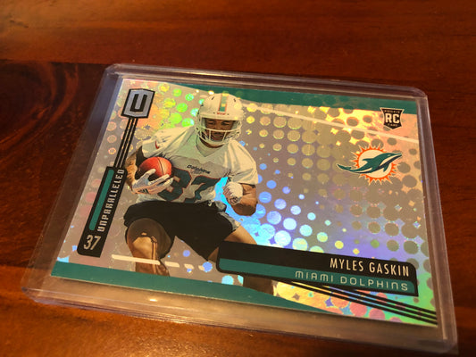 Myles Gaskin ROOKIE #274 2019 NFL Unparalleled