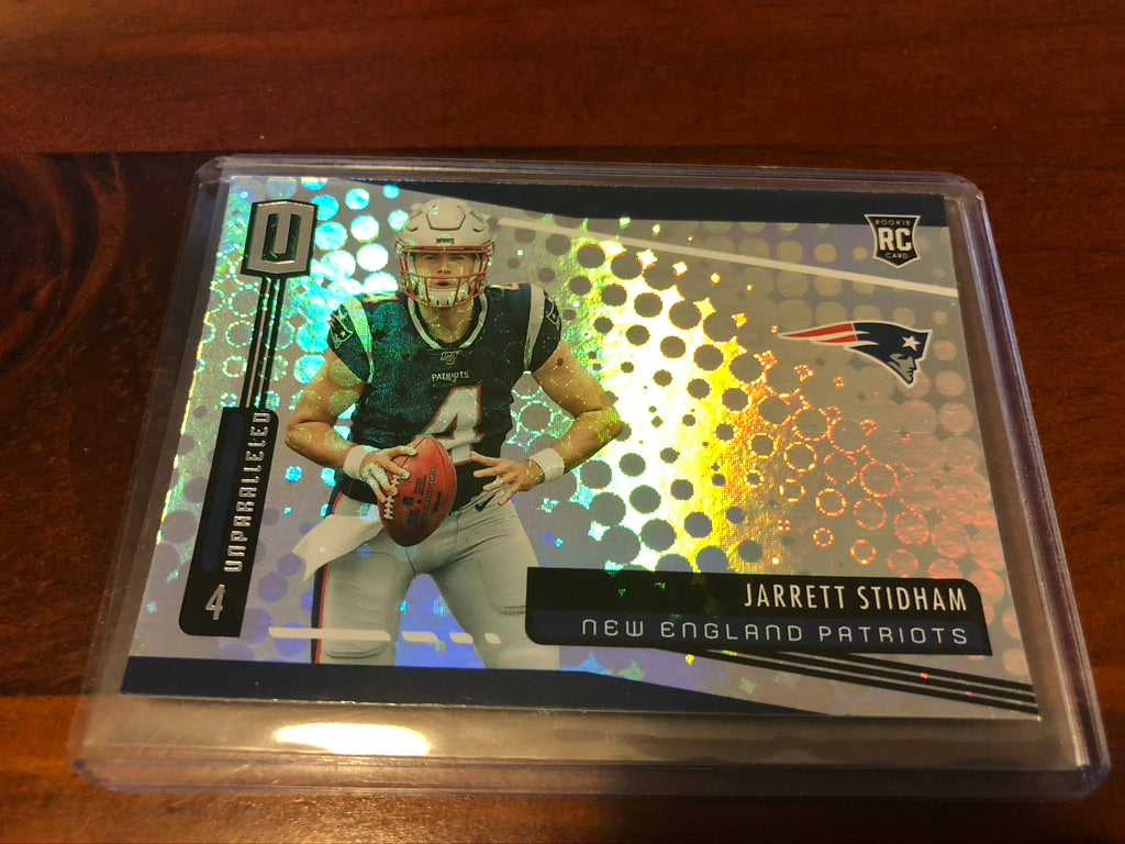 Jarrett Stidham ROOKIE #220 2019 NFL Unparalleled