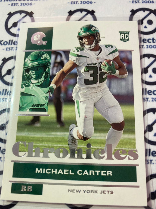 2021 NFL Chronicles Base Michael Carter rookie card RC #87 Jets