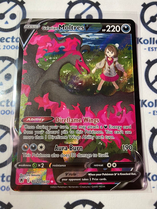 Galarian Moltres V Trainer Gallery Rare Full Art #TG20/TG30 2022 Sword & Shield Astral Radiance Pokemon Card