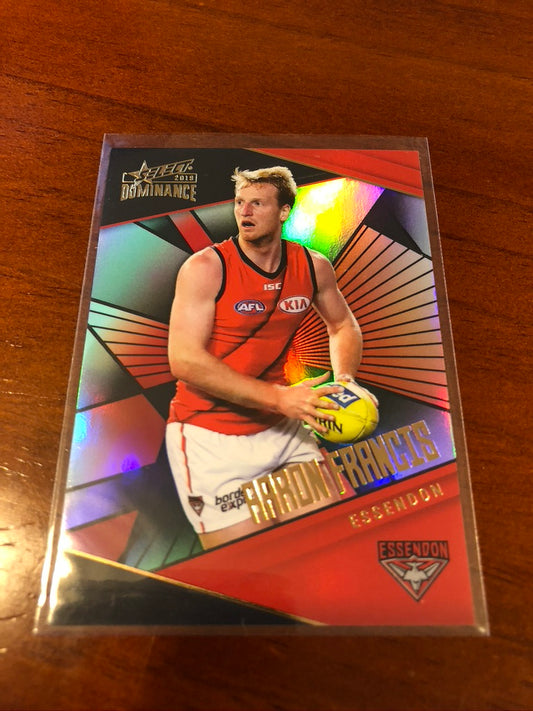 2019 Select Afl Dominance Aaron Francis #273/350 Holo-foil Parallel