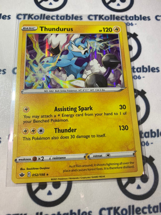 Thundurus Holo Rare #052/198 Pokémon Card Chilling Reign