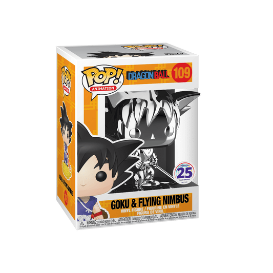 Silver Chrome Goku on Flying Nimbus Funko Pop Vinyl Funko Funimation US Exclusive