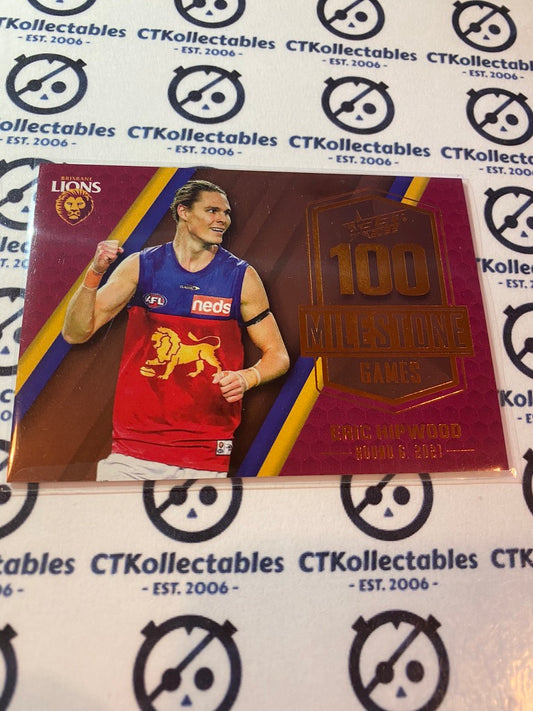 2022 AFL Footy Stars Milestone 100 games - Eric Hipwood MG3
