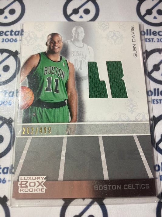 2007-08 Topps Luxury Box Glen Davis Rookie Relic Card #262/299 Cetlics