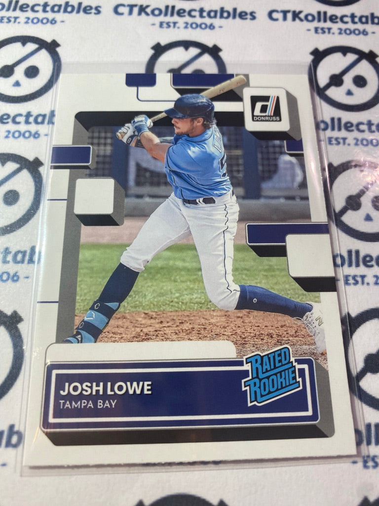 2022 Panini Donruss Baseball Rated Rookie #55 Josh Lowe Tampa Bay
