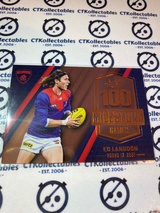 2022 AFL Footy Stars Milestone 100 games - Ed Langdon MG53