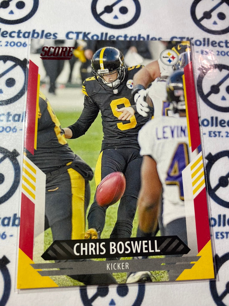 2021 NFL Panini Score Red Parallel Chris Boswell Base #119 Steelers