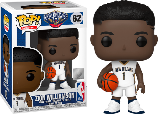 Zion Williamson Pop Vinyl #62 Pelicans Funko POP Vinyl  Basketball