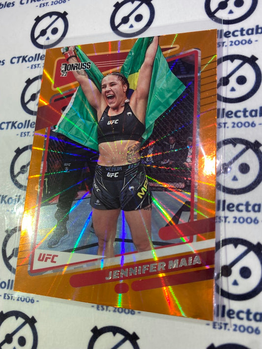 2022 UFC Panini Donruss Jennifer Maia Orange Laser #61 Flyweight