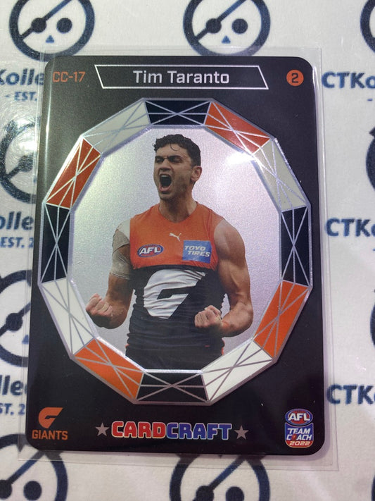 2022 AFL Teamcoach Card Craft Cheering - Tim Taranto CC-17