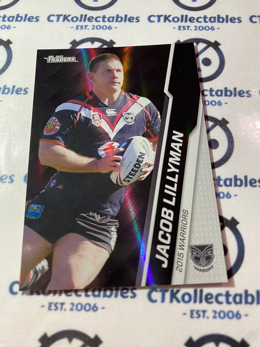2015 NRL Traders Silver Parallel #P131 Jacob Lillyman Warriors