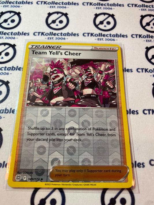 Team Yell's Cheer #149/172 Reverse Holo Pokémon Card Brilliant Stars