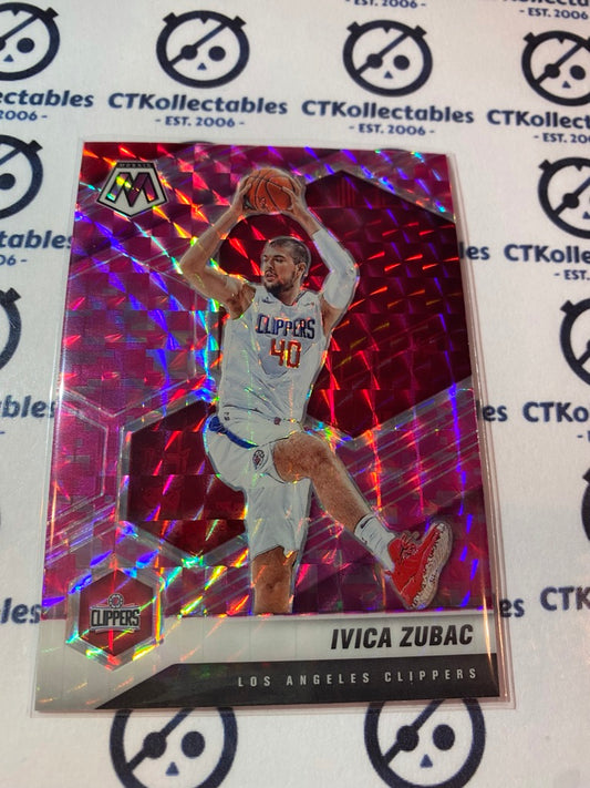 2020-21 NBA Mosaic Pink Prizm Ivica Zubac #60 Clippers