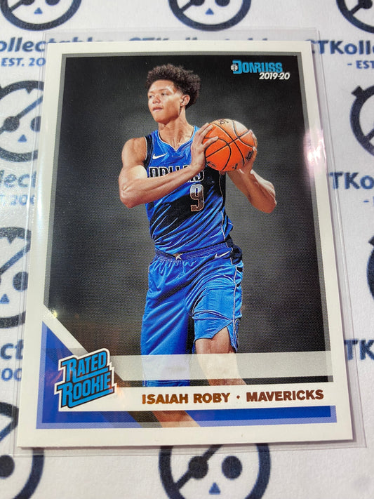 2019-20 NBA Panini Donruss Rated Rookie Isaiah Roby #235 Mavericks