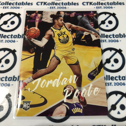 Jordan Poole Pink RC #139 2019-20 NBA Chronicles Luminance