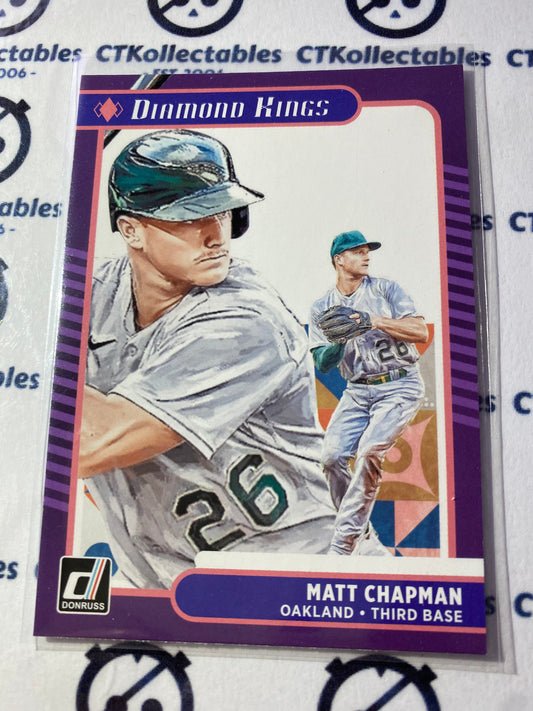 2021 Panini Donruss Baseball Matt Chapman Diamond Kings #11 Oakland