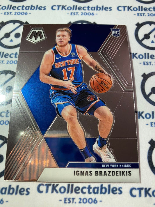 2019-20 Panini NBA Mosaic Ignas Brazdeikis Rookie RC #242 Knicks