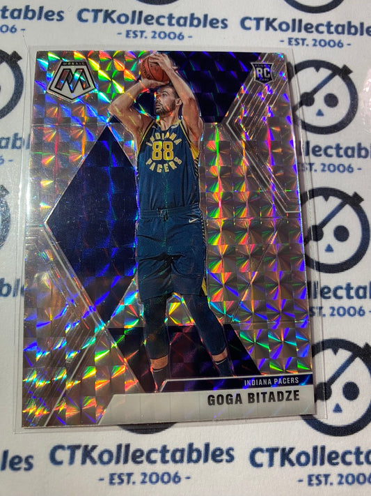 2019-20 Panini Mosaic Goga Bitadze Mosaic Silver Prizm #225 Pacers