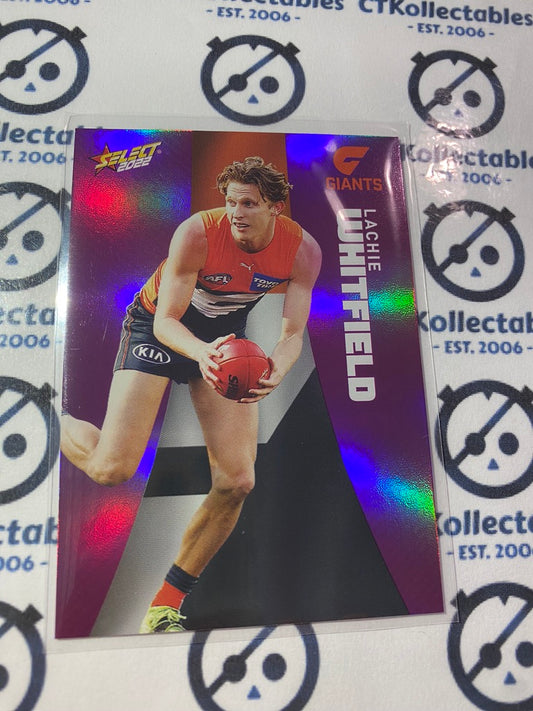 2022 AFL Footy Stars Purple Parallel - Lachie Whitfield PP81