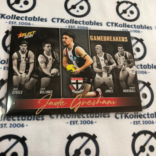 2021 AFL Footy Stars Gamebreakers Jade Gresham GB72 Saints