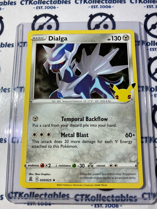 Dialga Holo Rare #020/025 Pokemon Celebrations 25th Anniversary