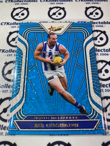 2022 AFL Footy Stars Fractured Blue #FB134 Ben Cunnington #030/190