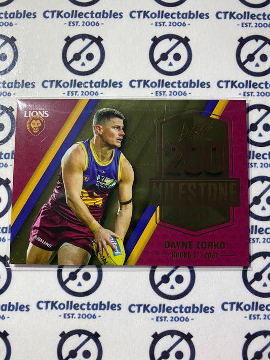 2022 AFL Footy Stars Milestone 200 games - Dayne Zorko MG6